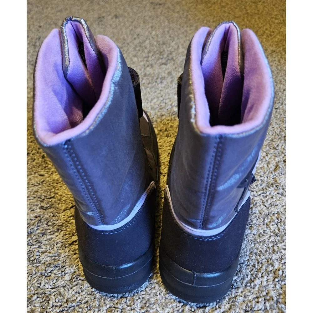 Lurchi Girls Boots EU 37 Purple Light Up Waterproof SympaTex Winter Snow Shoes